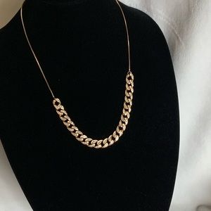 Pavé Crystal Curb Chain adjustable Necklace